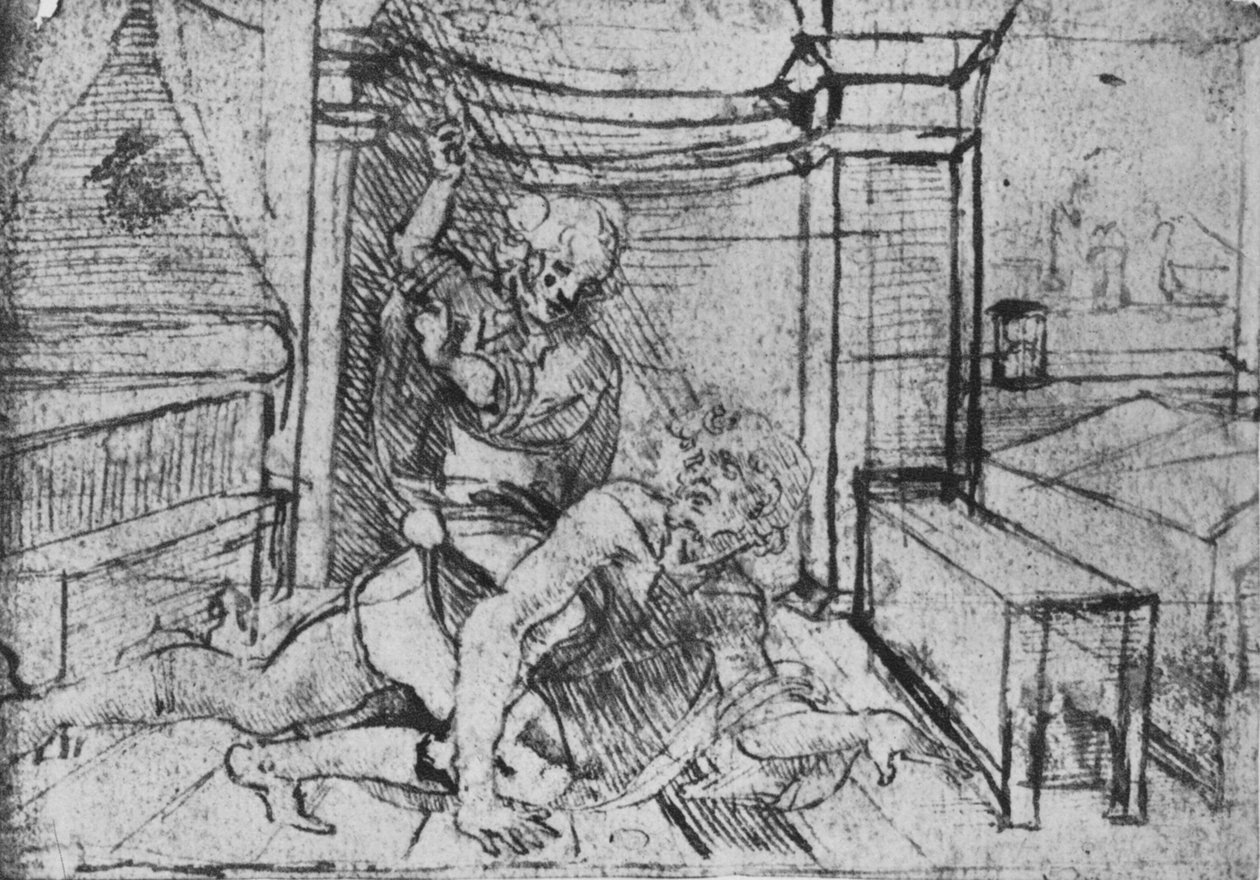 Aristóteles e Phyllis, c1480 1945 de Leonardo da Vinci
