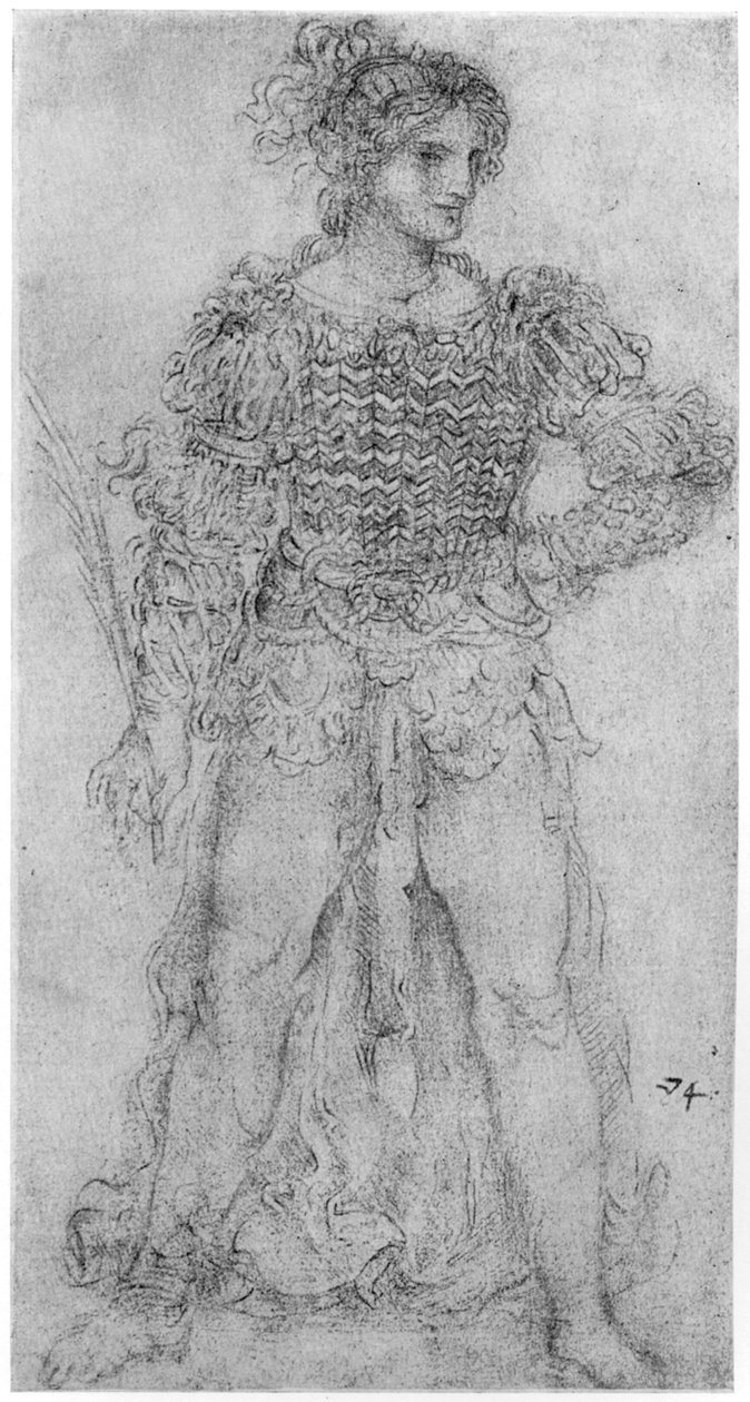 Estudo do Traje, 1954 de Leonardo da Vinci