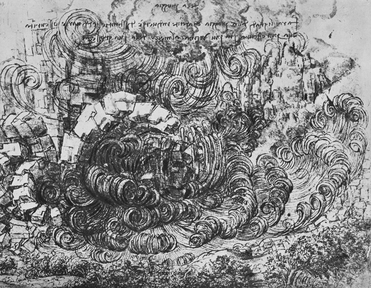 Dilúvio, c1480 1945 de Leonardo da Vinci