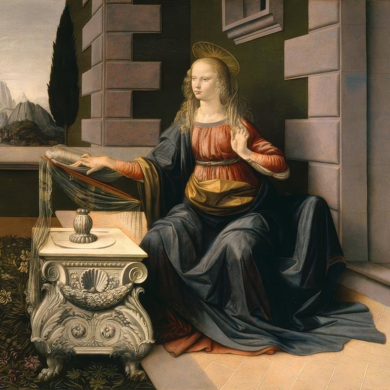 A Anunciação de Leonardo da Vinci