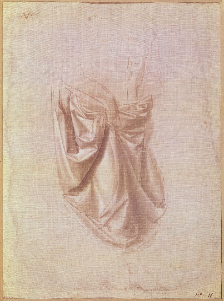Estudo de tapeçaria (guache sobre tela) de Leonardo da Vinci