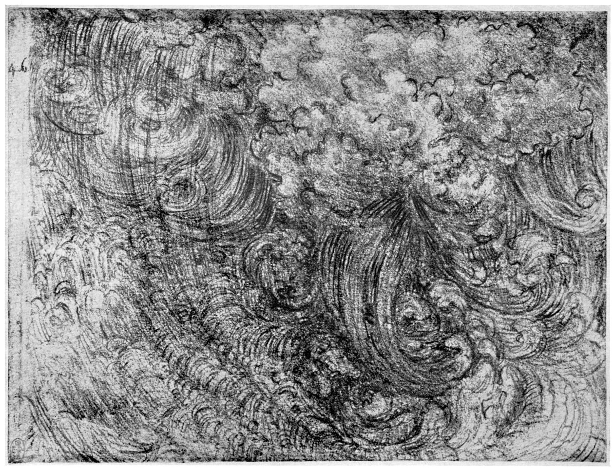 Fim do mundo, c1514-1515 1954 de Leonardo da Vinci