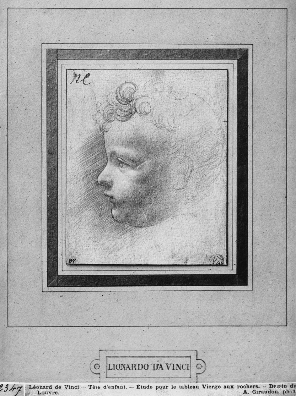 Cabeça de uma criança de Leonardo da Vinci