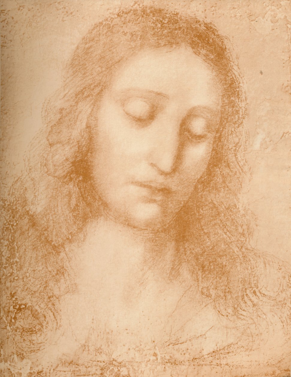 Cabeça do Redentor, século XV, 1932 de Leonardo da Vinci