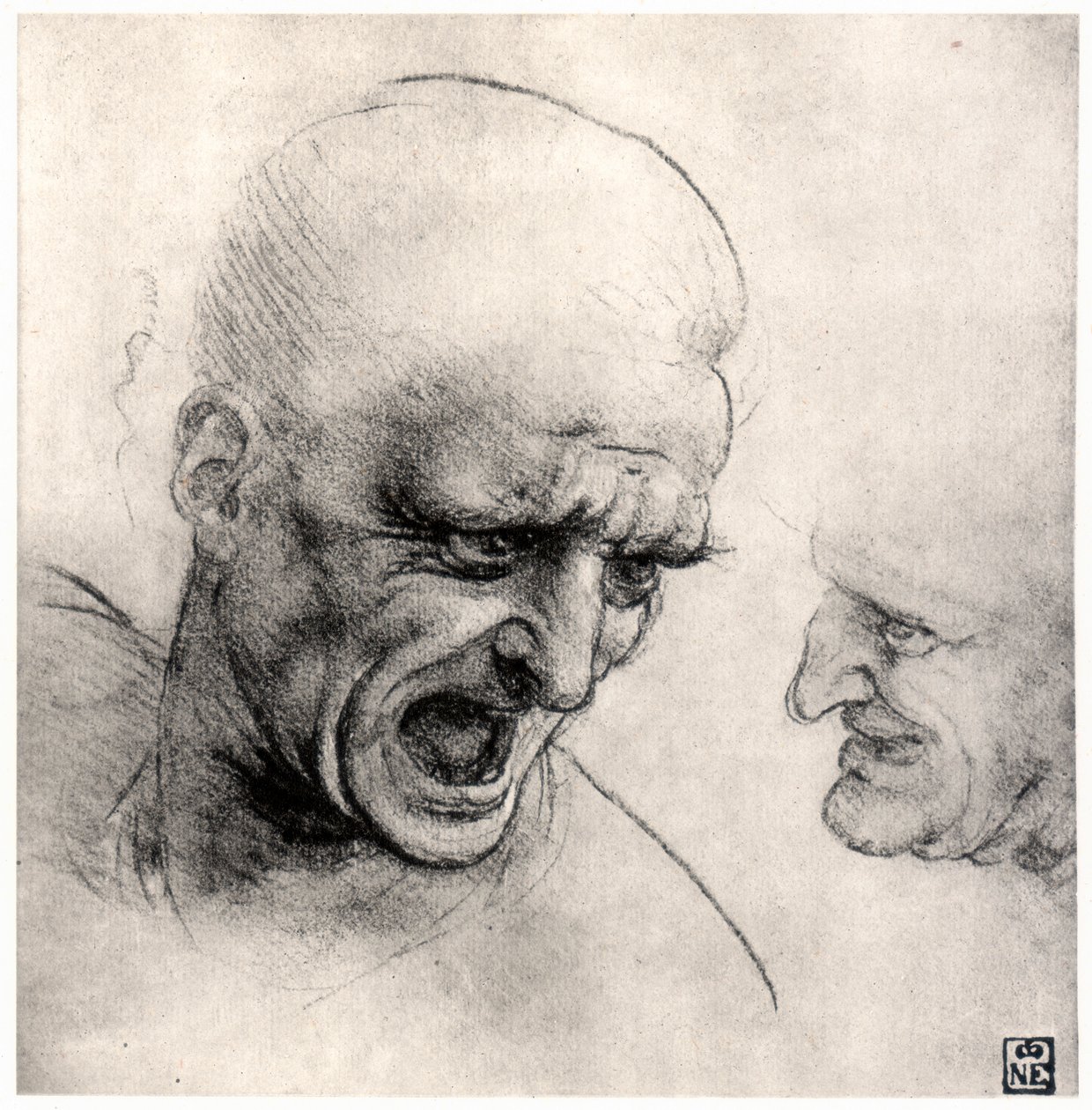 Chefes de guerreiros, 1503-1505 de Leonardo da Vinci