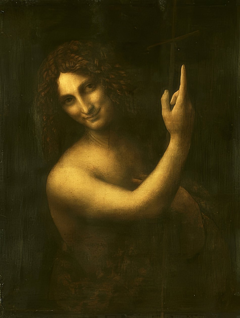 João Batista. 1513-16 de Leonardo da Vinci