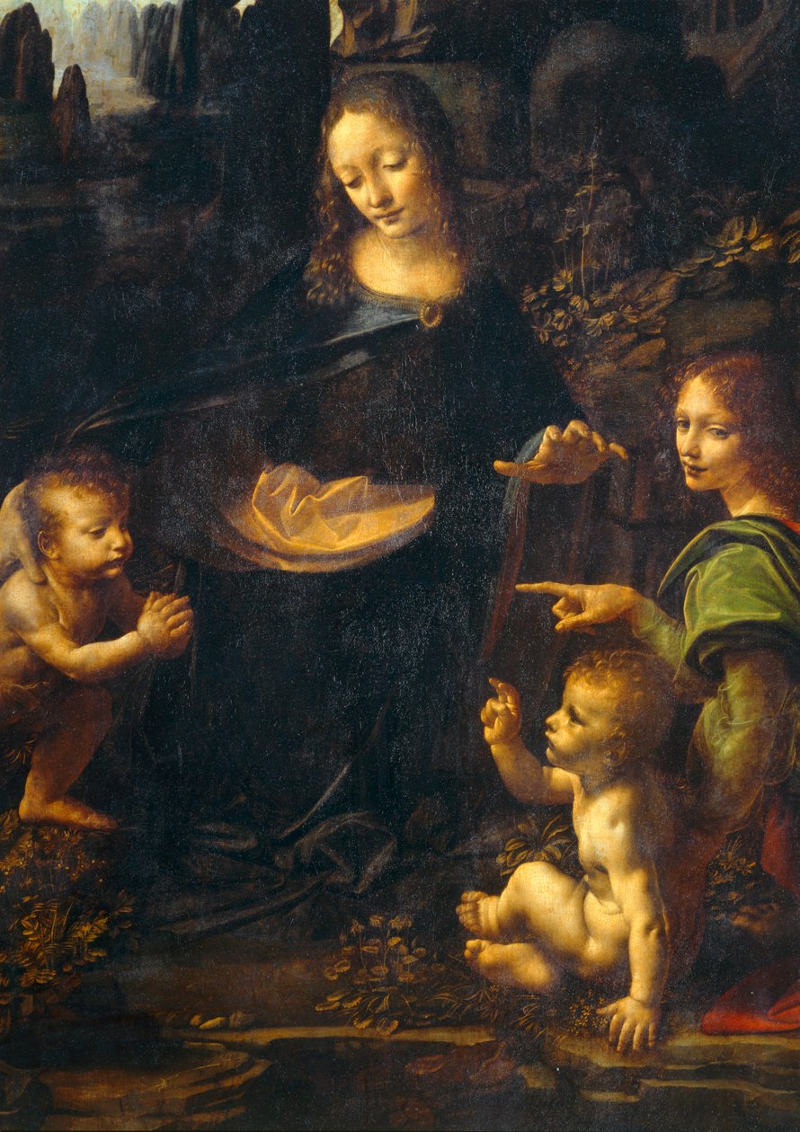 La Vierge aux rochers - A Madona dos Rochedos ... de Leonardo da Vinci