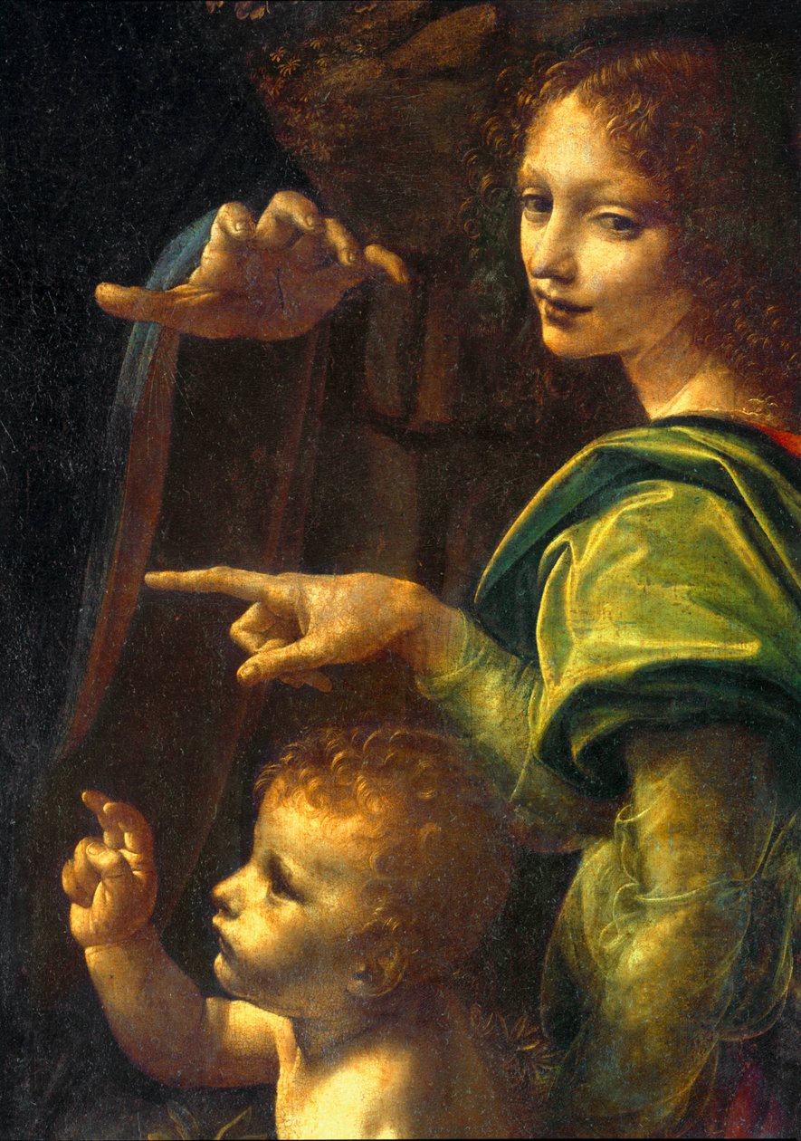 La Vierge aux rochers - A Madona dos Rochedos ... de Leonardo da Vinci