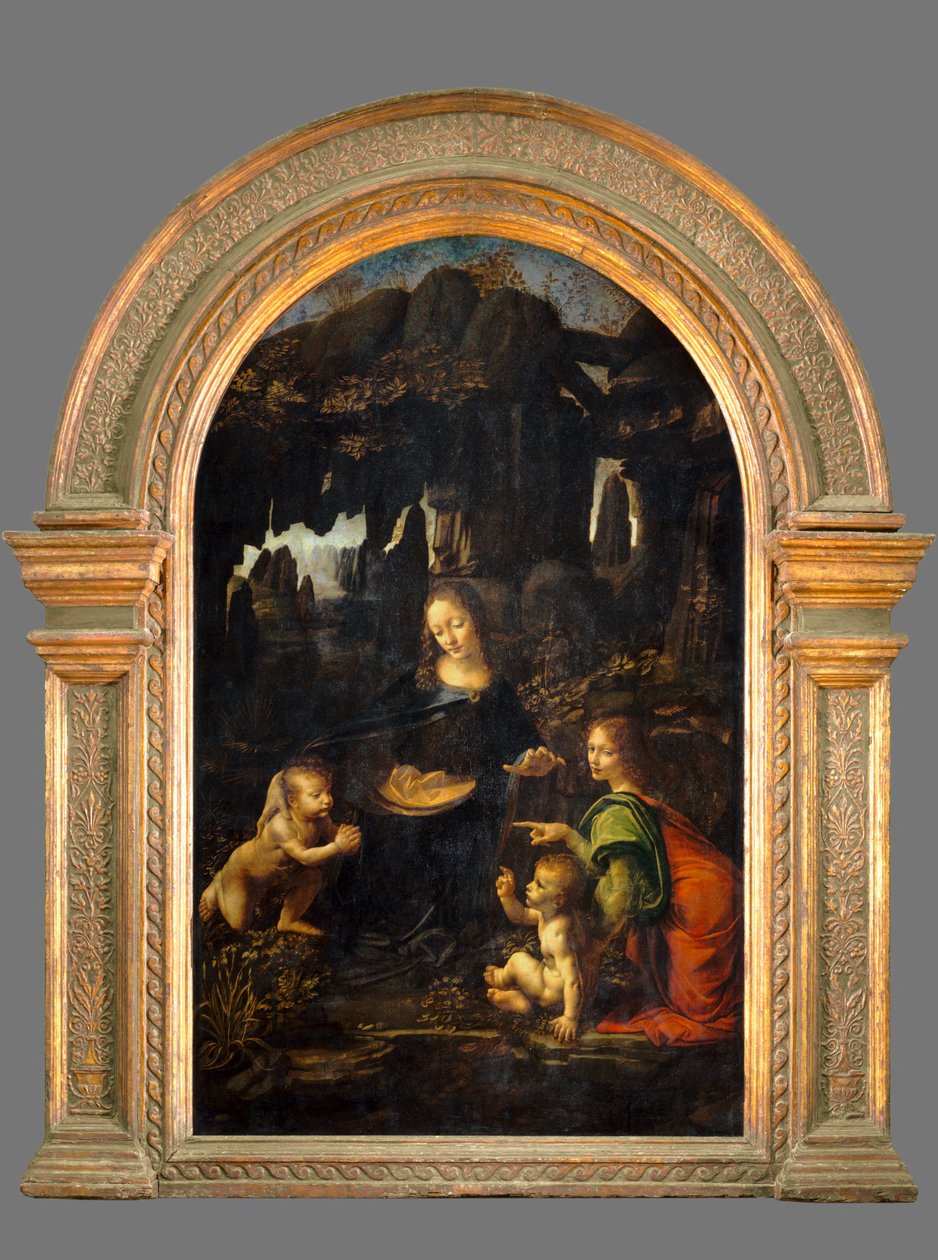 La Vierge aux rochers - A Madona dos Rochedos ... de Leonardo da Vinci