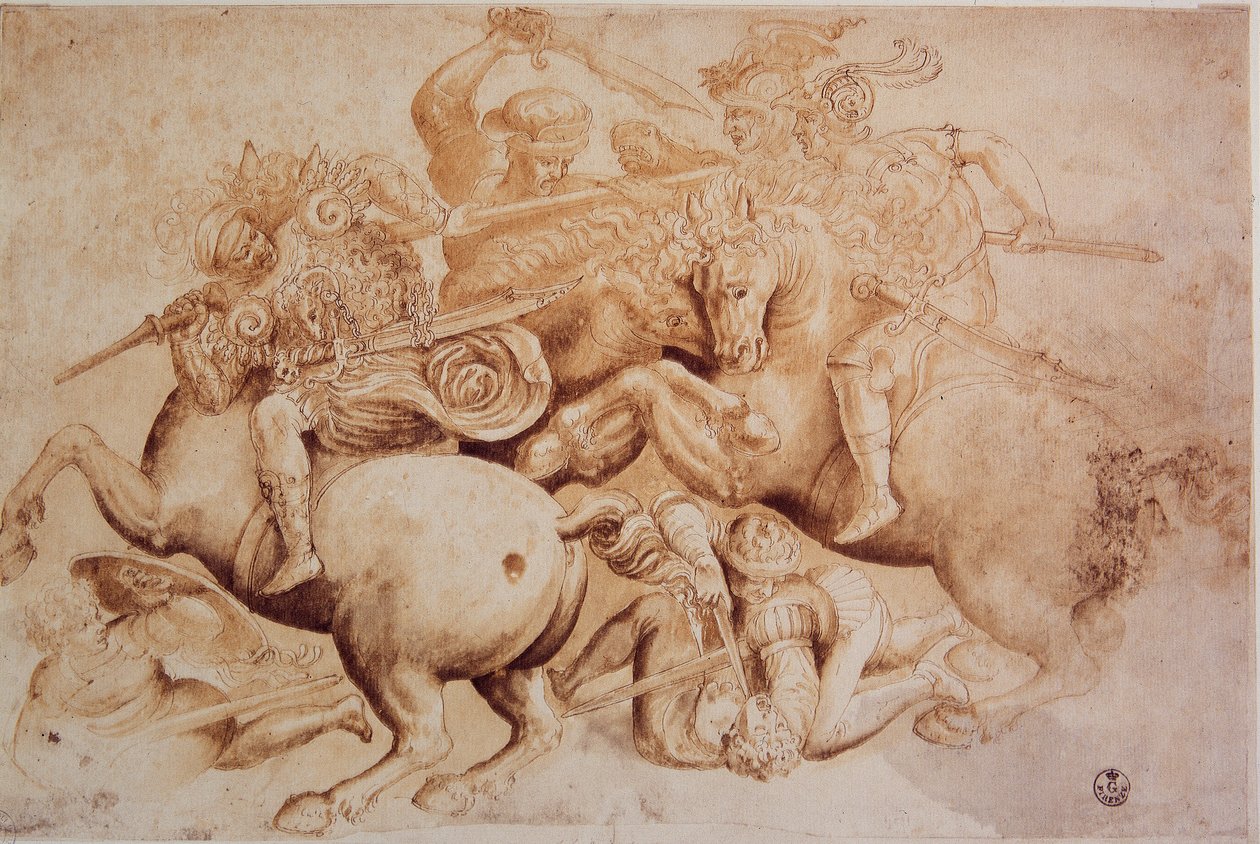 Leonardo da Vinci (Leonardo da Vinci) (1452 - 1519): Cópia da Batalha de Anghiari (29 de junho de Leonardo da Vinci