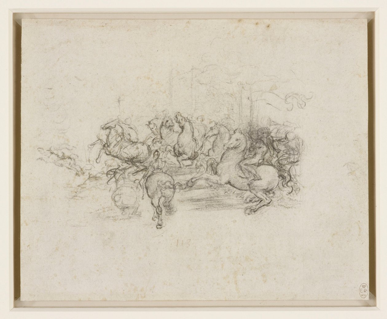 Leonardo da Vinci - RCIN 912339, Uma cavalgada c.1503-4 de Leonardo da Vinci