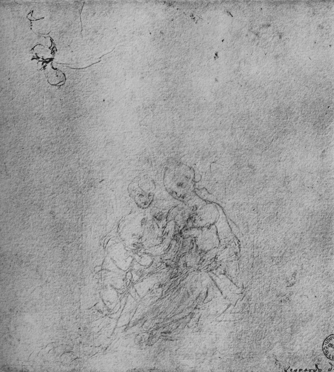 Madonna e criança com o infante São João e um anjo, c1475 1945 de Leonardo da Vinci