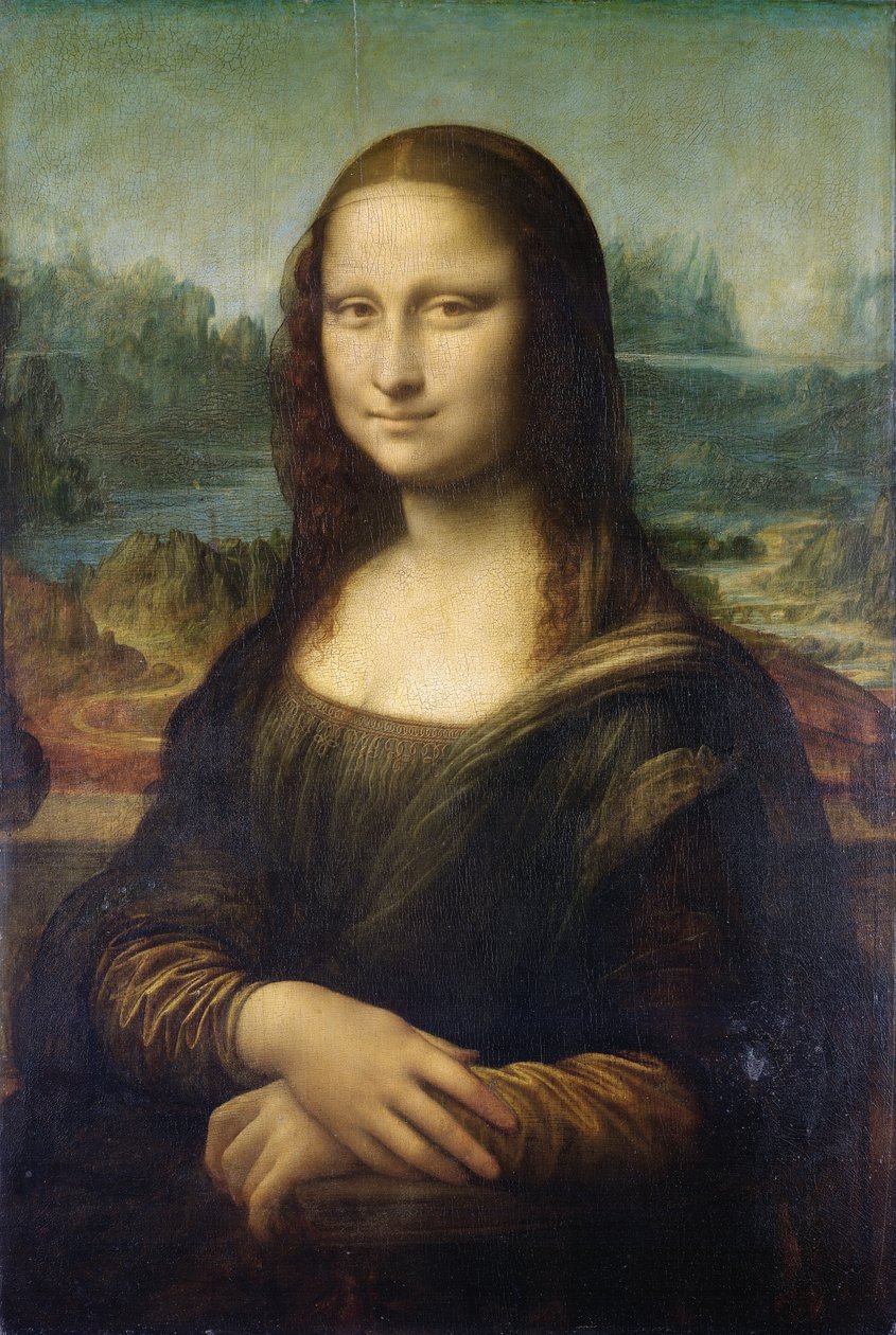 Mona Lisa, c.1503-6 (óleo no painel) de Leonardo da Vinci