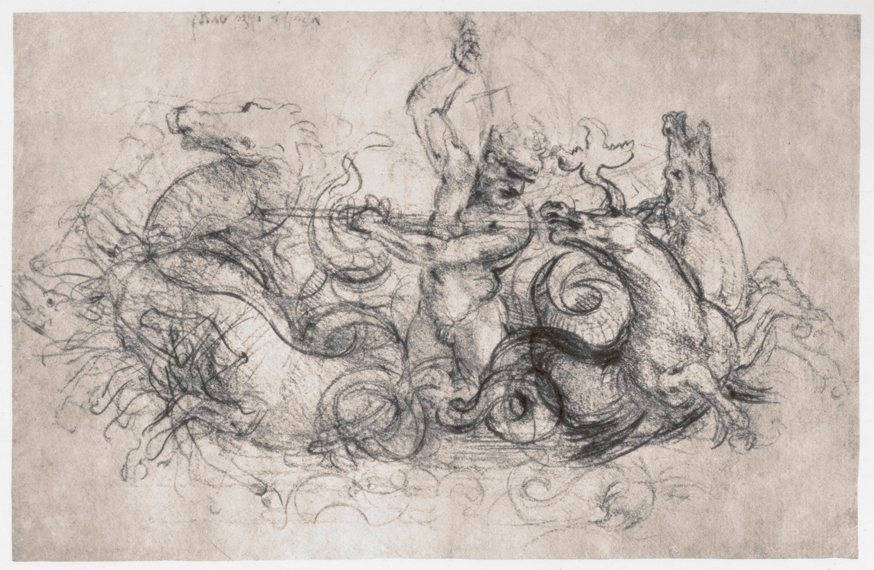 Netuno, c1504 de Leonardo da Vinci