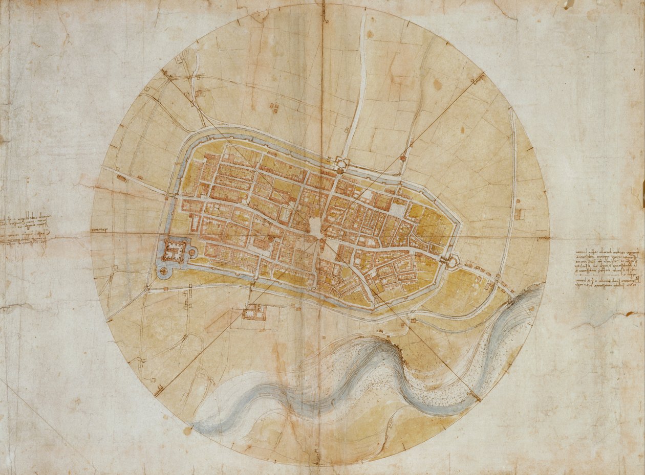 Plano de Imola de Leonardo da Vinci