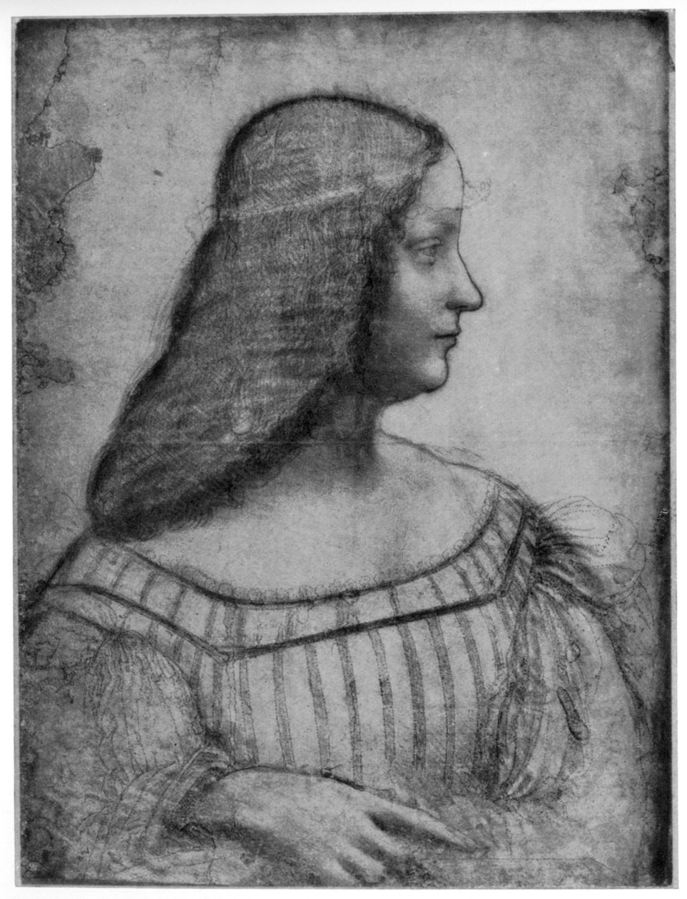 Portrait of Isabella dEste, 1500 1954. de Leonardo da Vinci