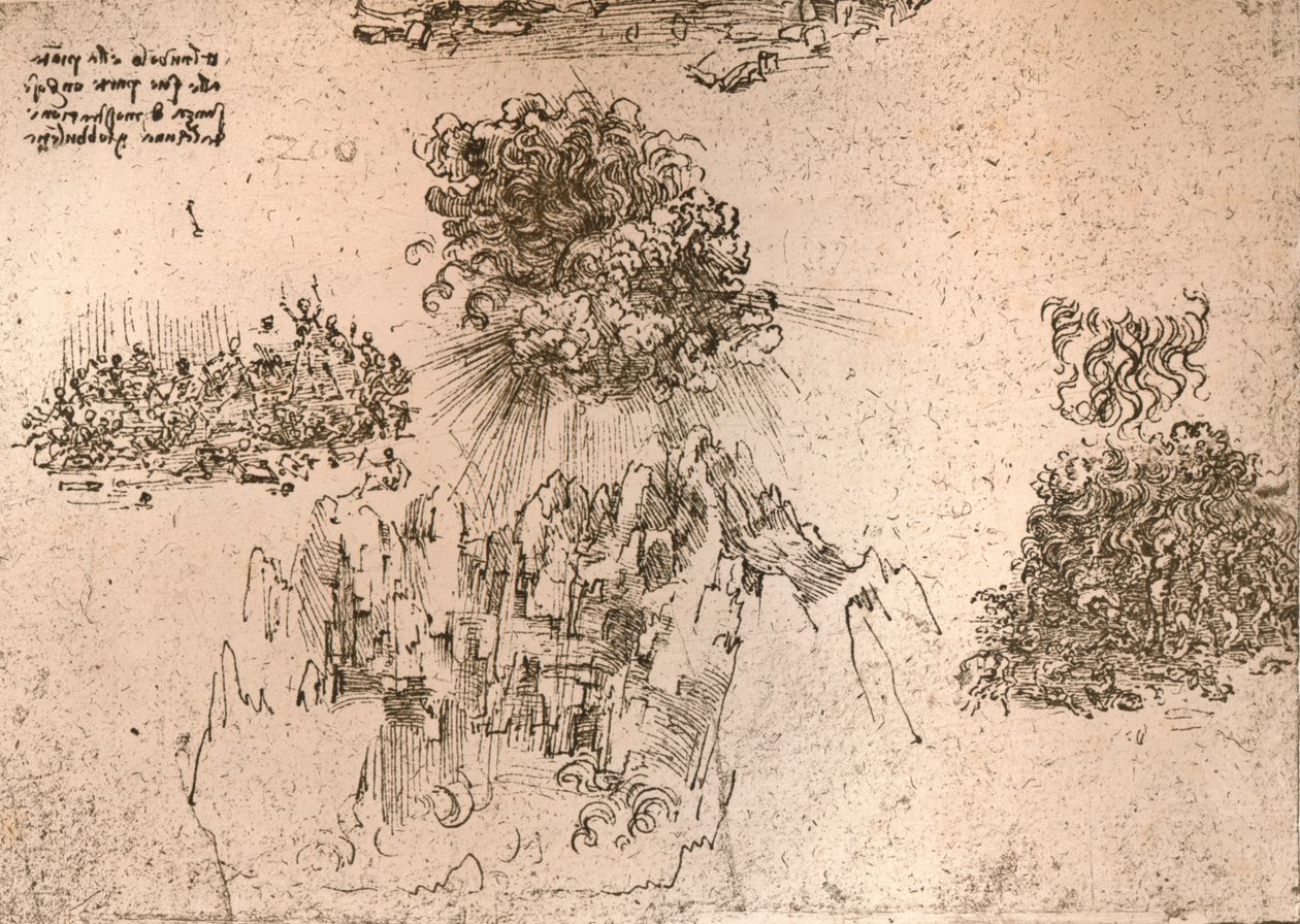Representação de fenômenos naturais, c1472-c1519 1883 de Leonardo da Vinci