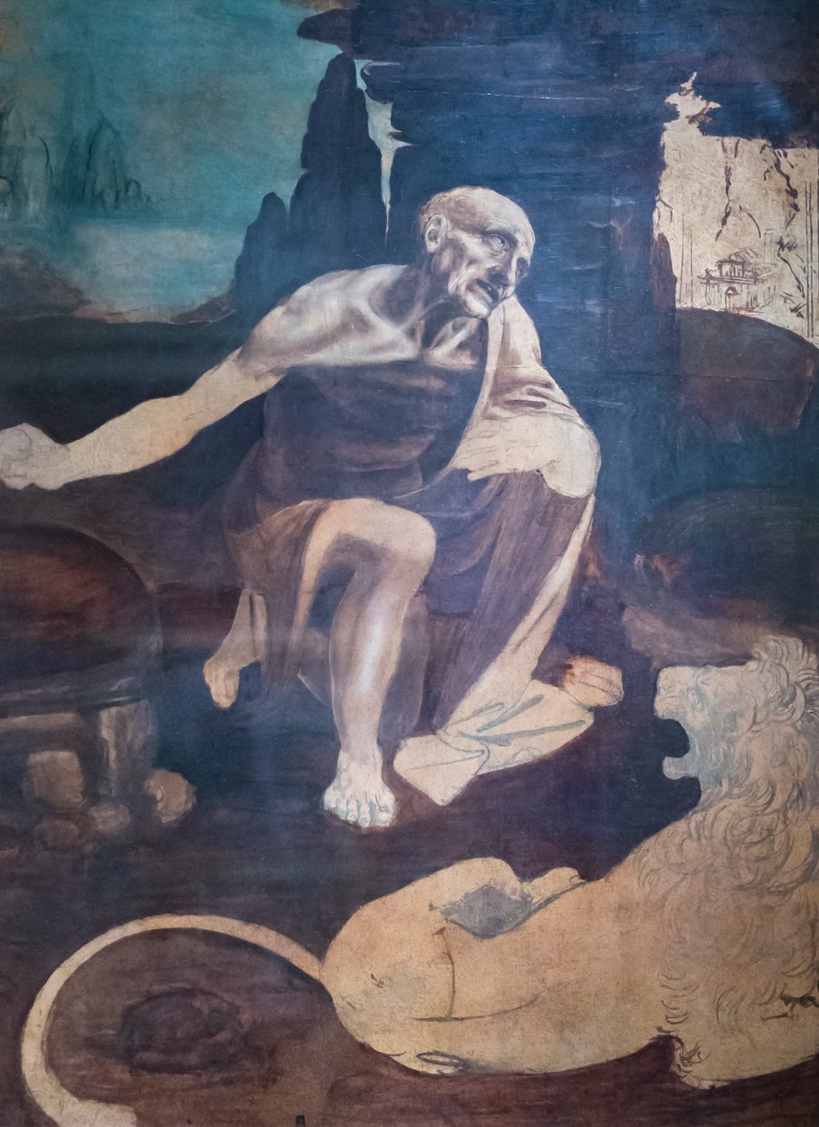 São Jerónimo, c.1480-82 de Leonardo da Vinci