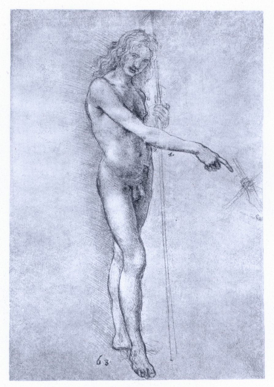 São João Batista, c1478. de Leonardo da Vinci