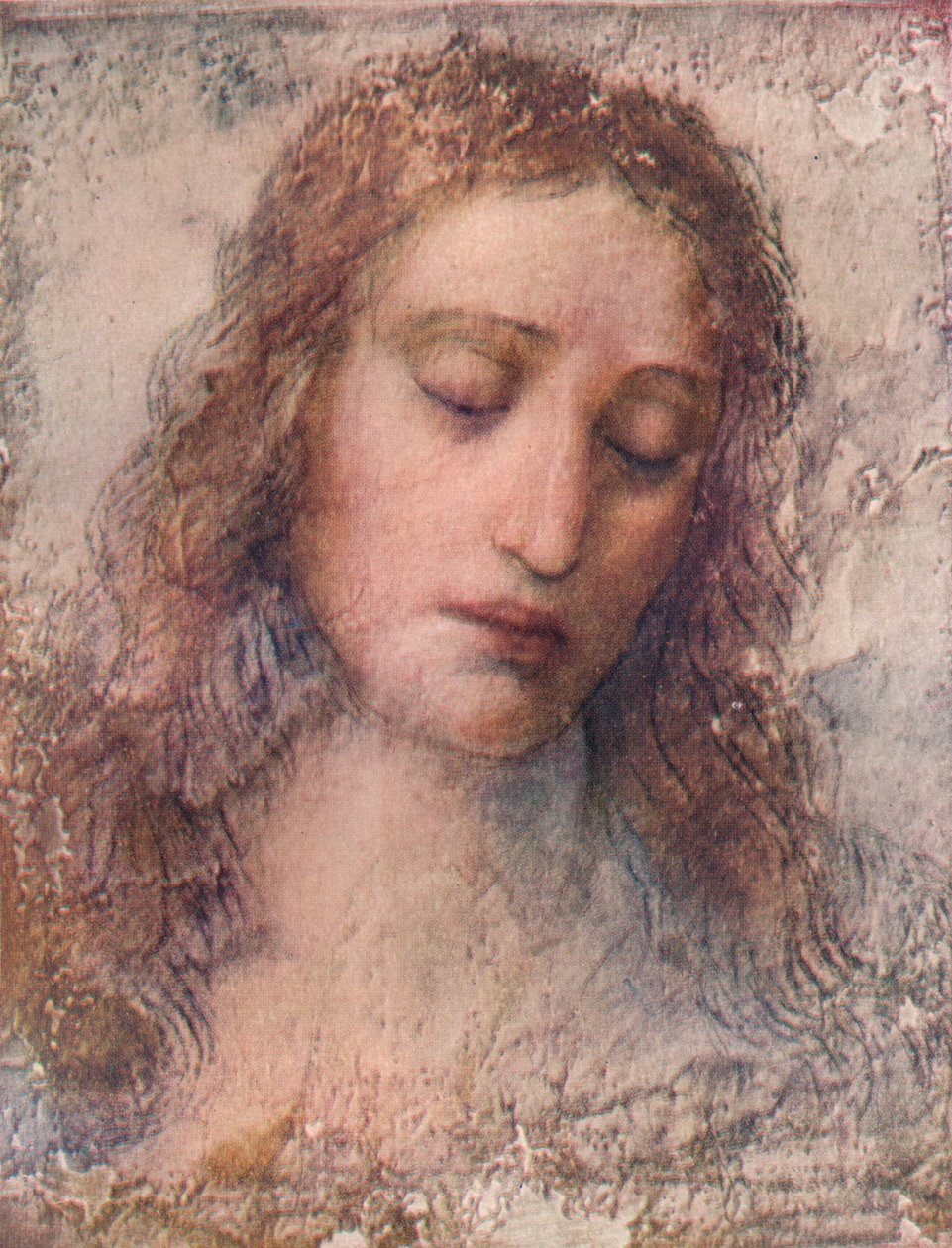 Estudo para a cabeça de Cristo na Última Ceia, c1495, 1911 de Leonardo da Vinci