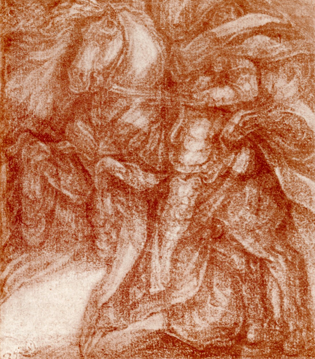 Estudo de um cavaleiro, de Leonardo De Vinci, 1913 de Leonardo da Vinci
