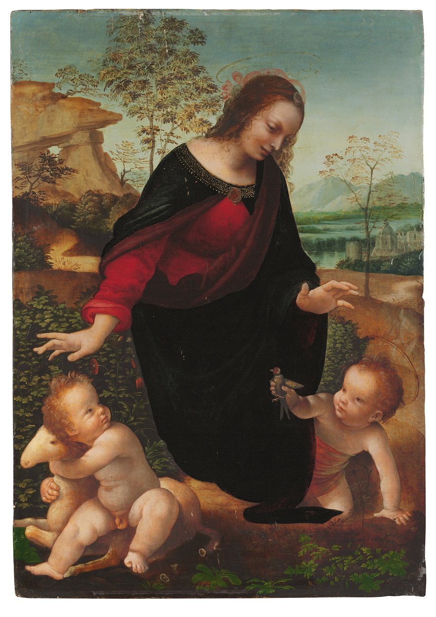 A Madona e o Menino com o Menino São João Batista de Leonardo da Vinci