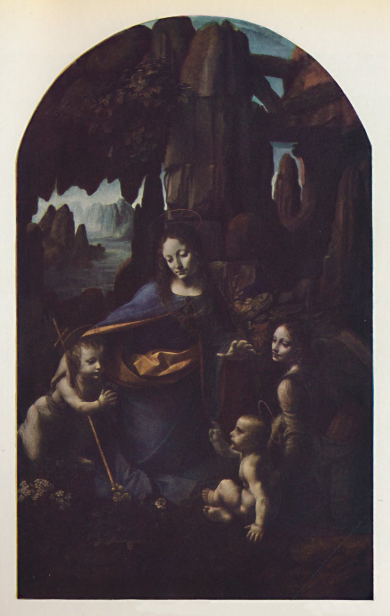 A Virgem das Rochas, c1508, c1950. de Leonardo da Vinci