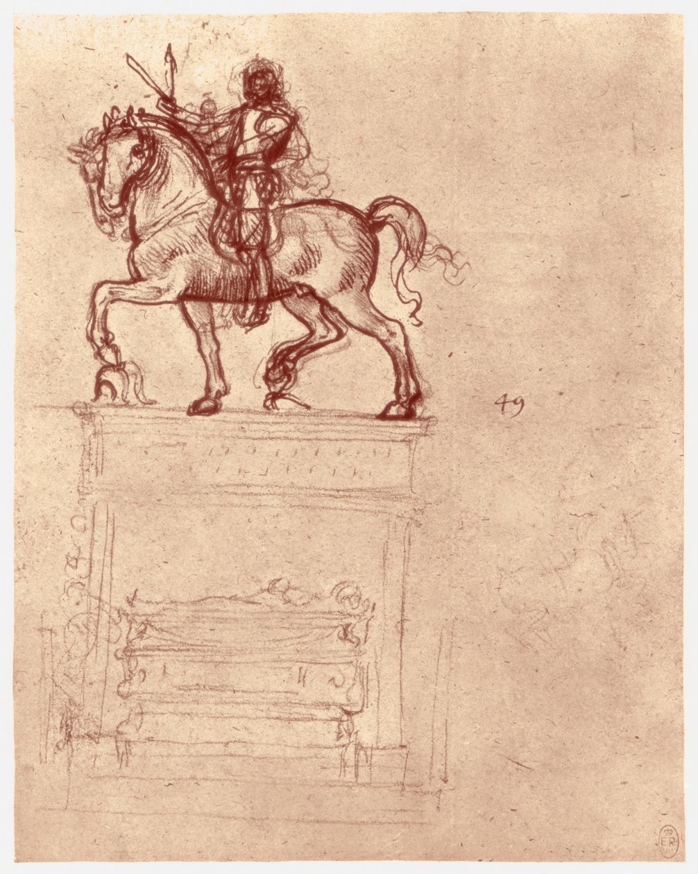Monumento Trivulzio, c1511 de Leonardo da Vinci