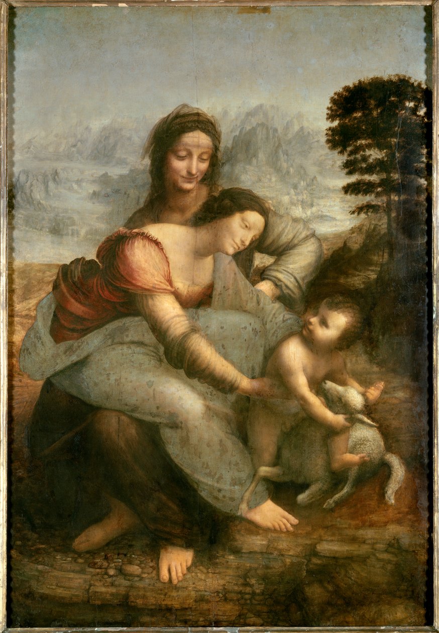 Virgem e Menino com Santa Ana de Leonardo da Vinci