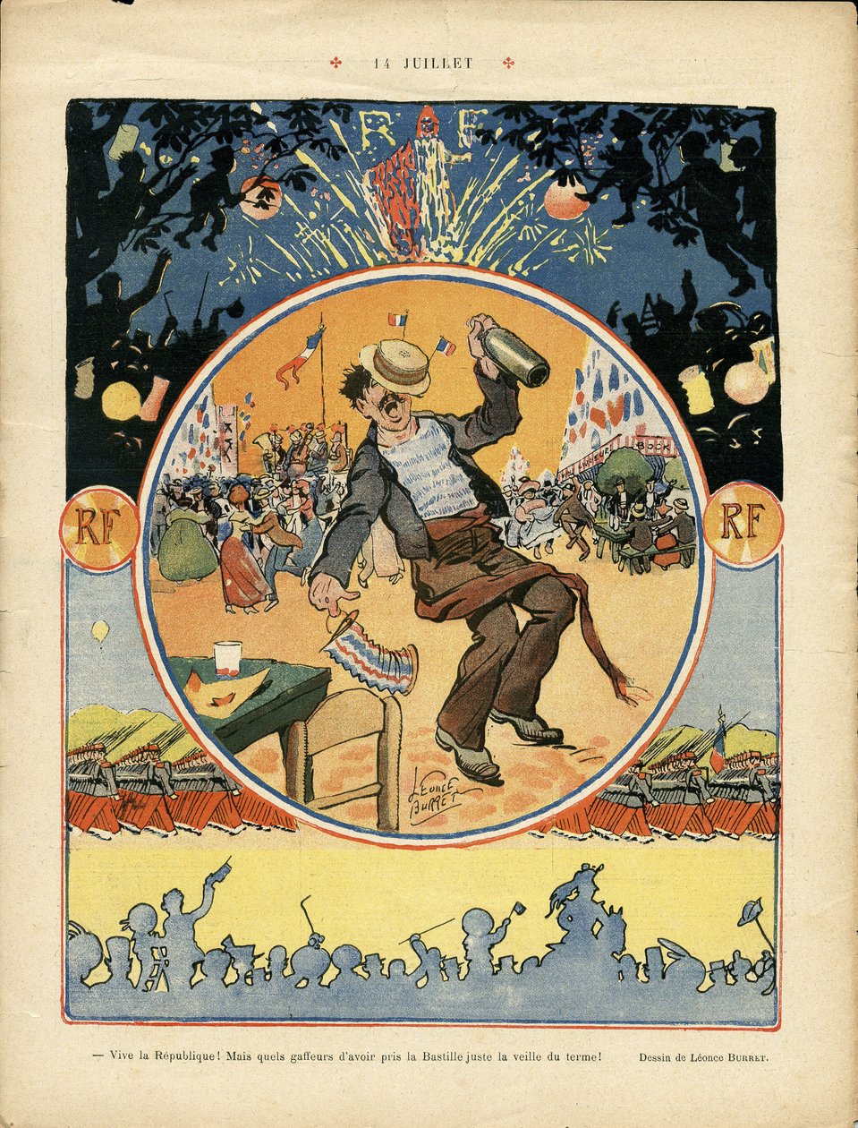 Ilustração de Leonce Burret (1865-1915) em Le Rire de Leonce Burret