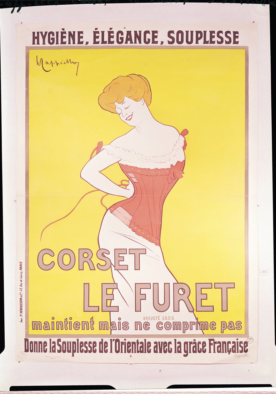 Anúncio para espartilhos &39;The Ferret&39; de Leonetto Cappiello