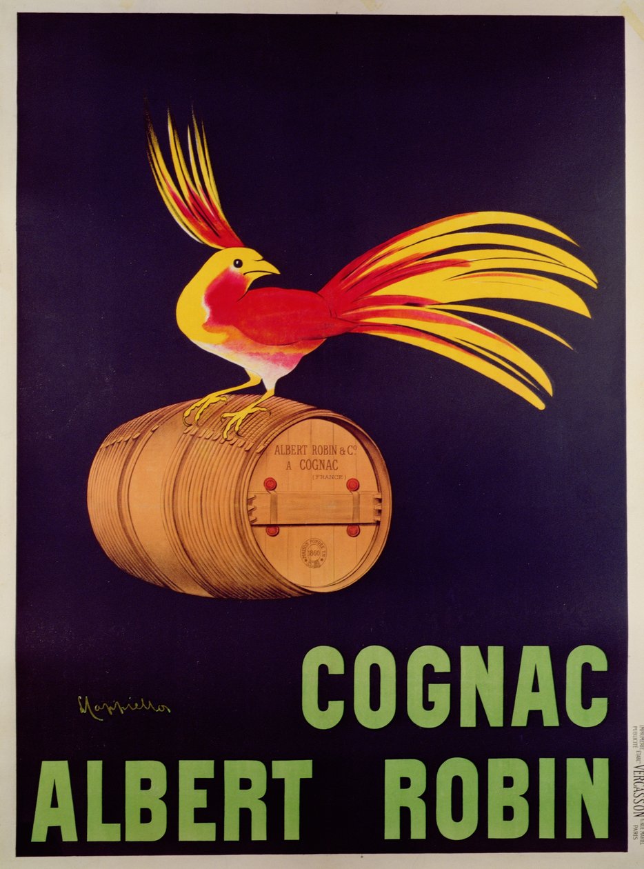 Cartaz publicitário Albert Robin Conhaque de Leonetto Cappiello