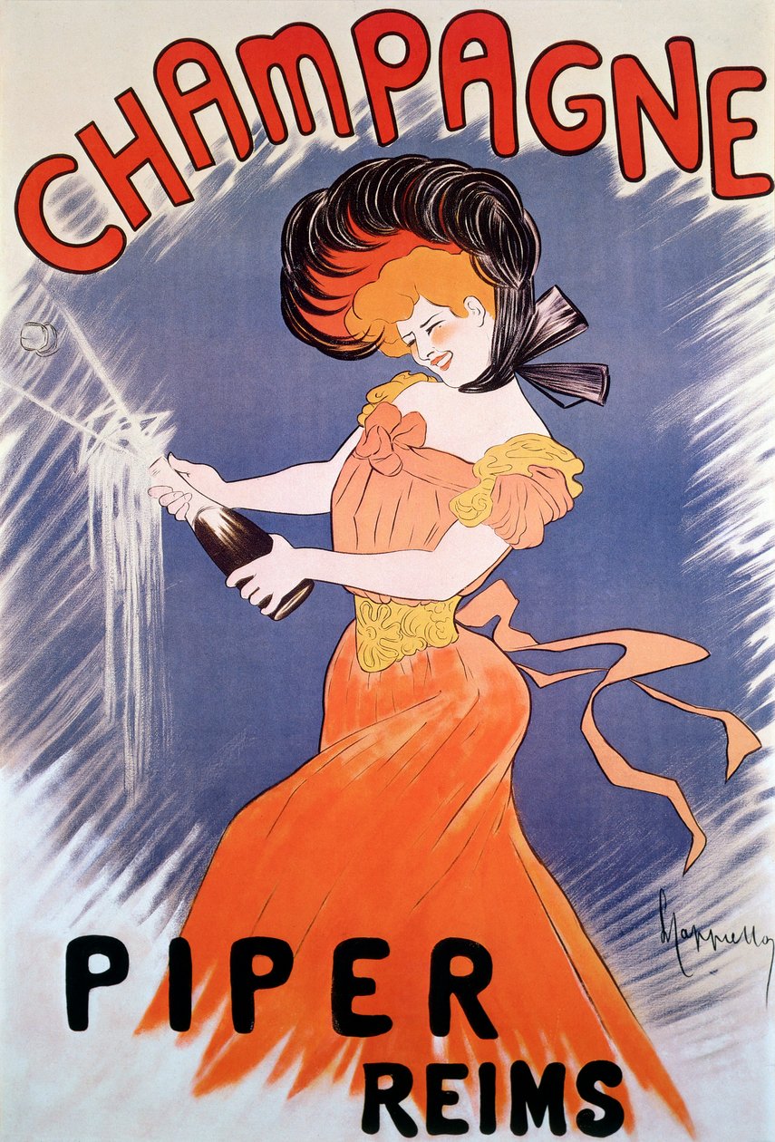 Cartaz publicitário para Piper Champagne, século 20 de Leonetto Cappiello