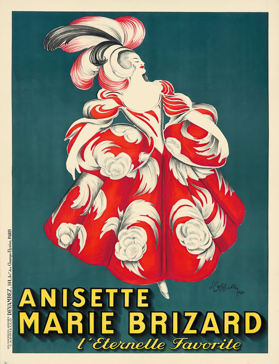 Anisette Marie Brizard, 1928. de Leonetto Cappiello