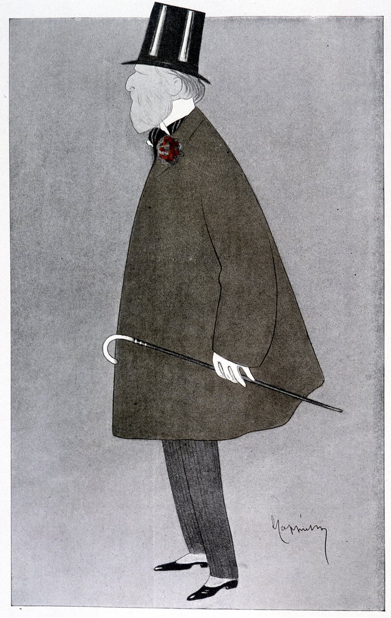 Retrato cómico de Jacques Doucet em "Fantasio". de Leonetto Cappiello
