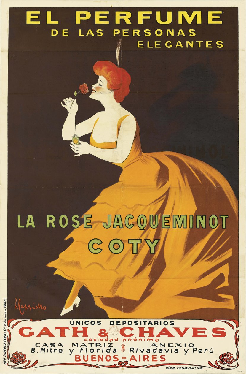 Coty - La Rose Jacqueminot, 1904. de Leonetto Cappiello