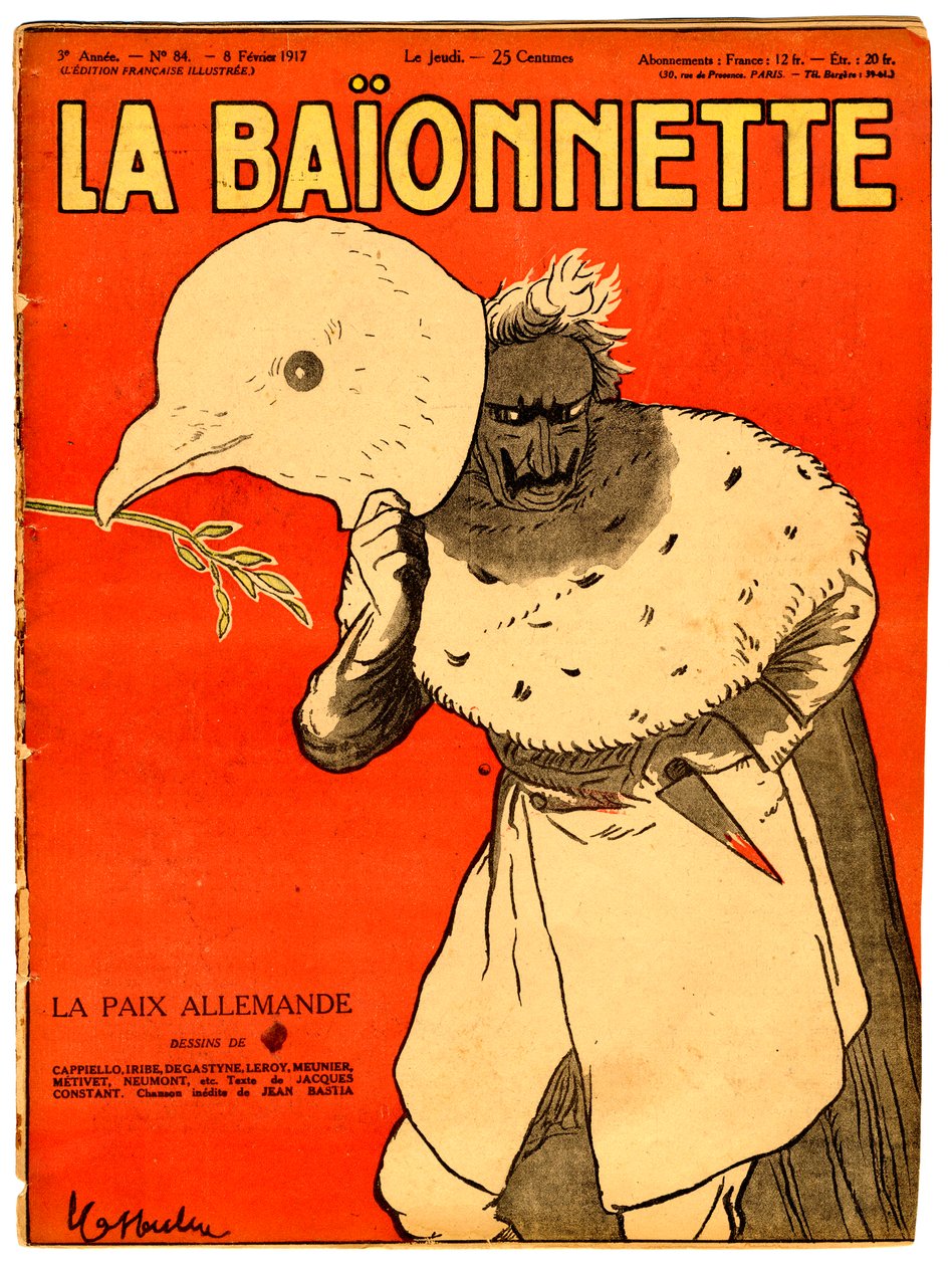 Capa de "La Baionnette", Satirical in Colors de Leonetto Cappiello