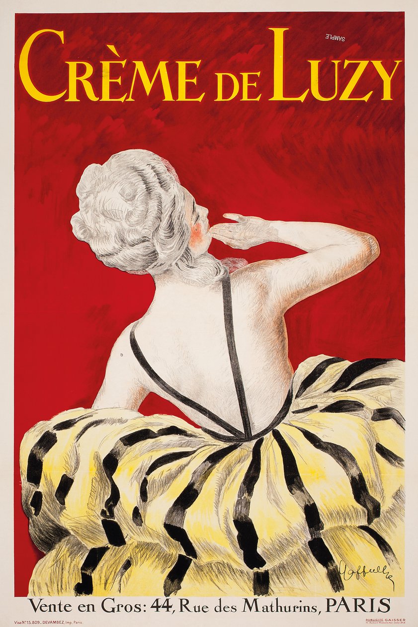 "Creme de Luzy", um cartaz publicitário da empresa parisiense de cosméticos Luzy, 1919 de Leonetto Cappiello