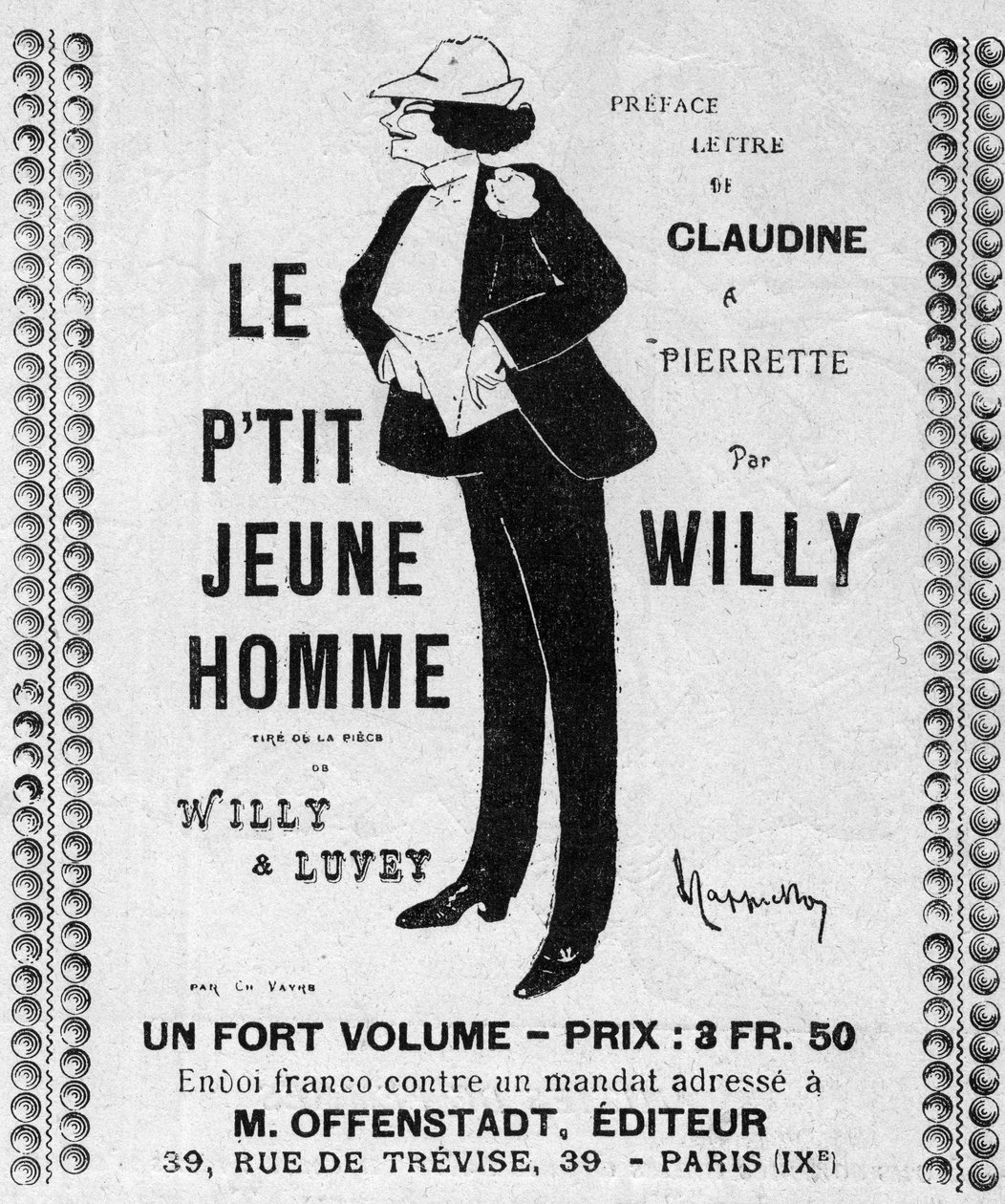 FLEECE EMILIE MARIE BOUCHU em "Le Petite Jeune Homme de Leonetto Cappiello