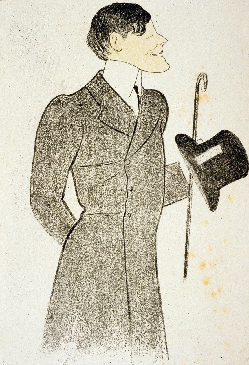 Francis de Croisset (1877 1937) autor dramático co-autor com RobertDeflers do "Vignes du seigneur" amigo de MarcelProustDrawing por Cappielo 1905 de Leonetto Cappiello