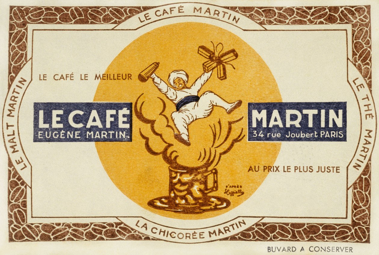 Anúncio francês para o Martin do café, depois de Leonetto Cappiello 1921 de Leonetto Cappiello