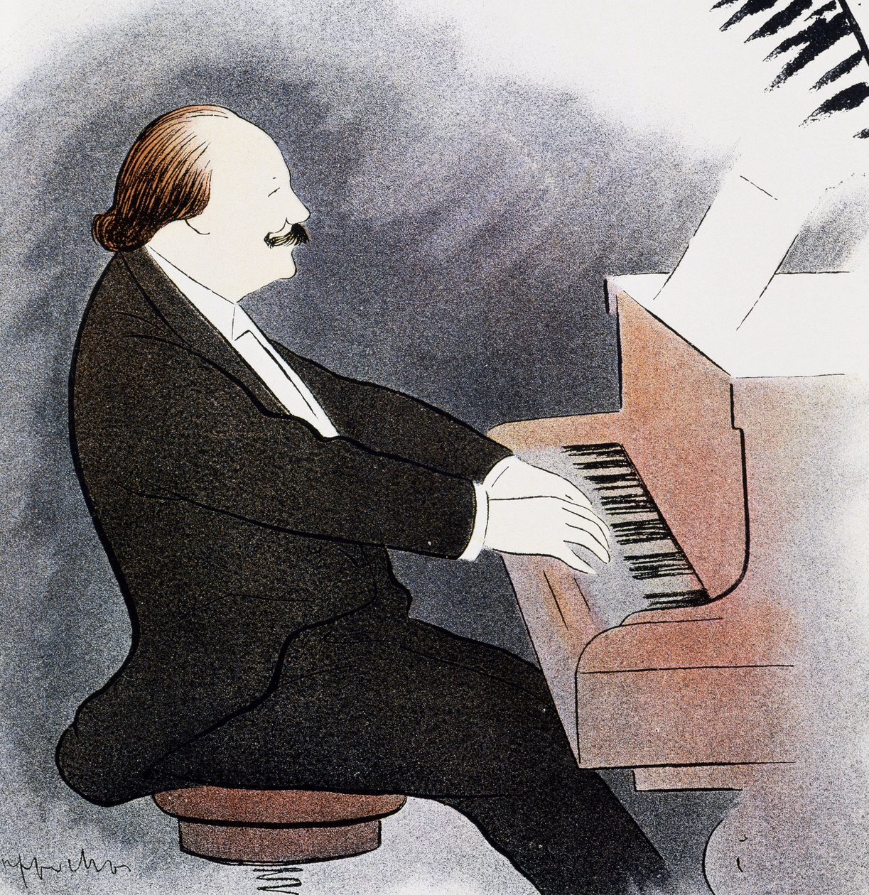 Jules Massenet ao piano de Leonetto Cappiello