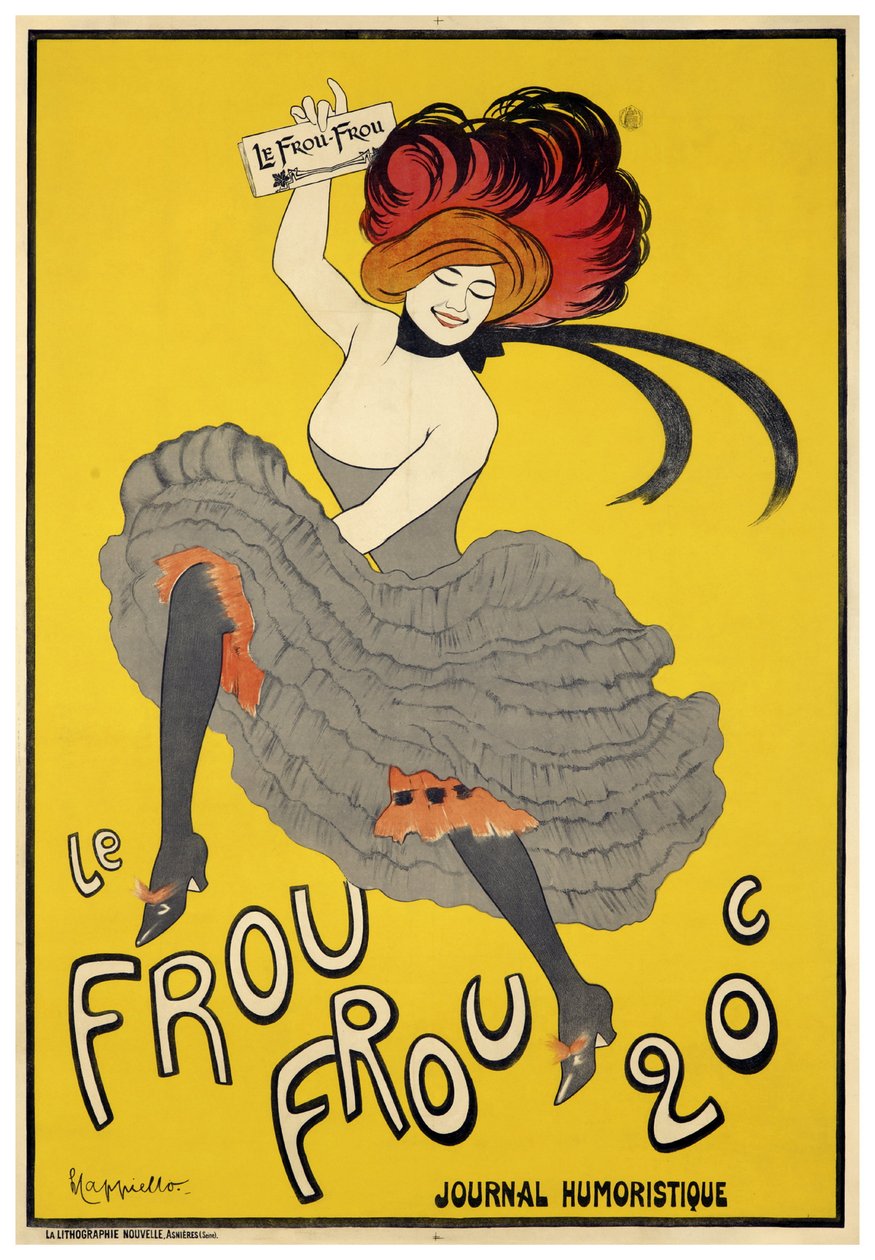 Le Frou-Frou (1899) edição inaugural de Leonetto Cappiello
