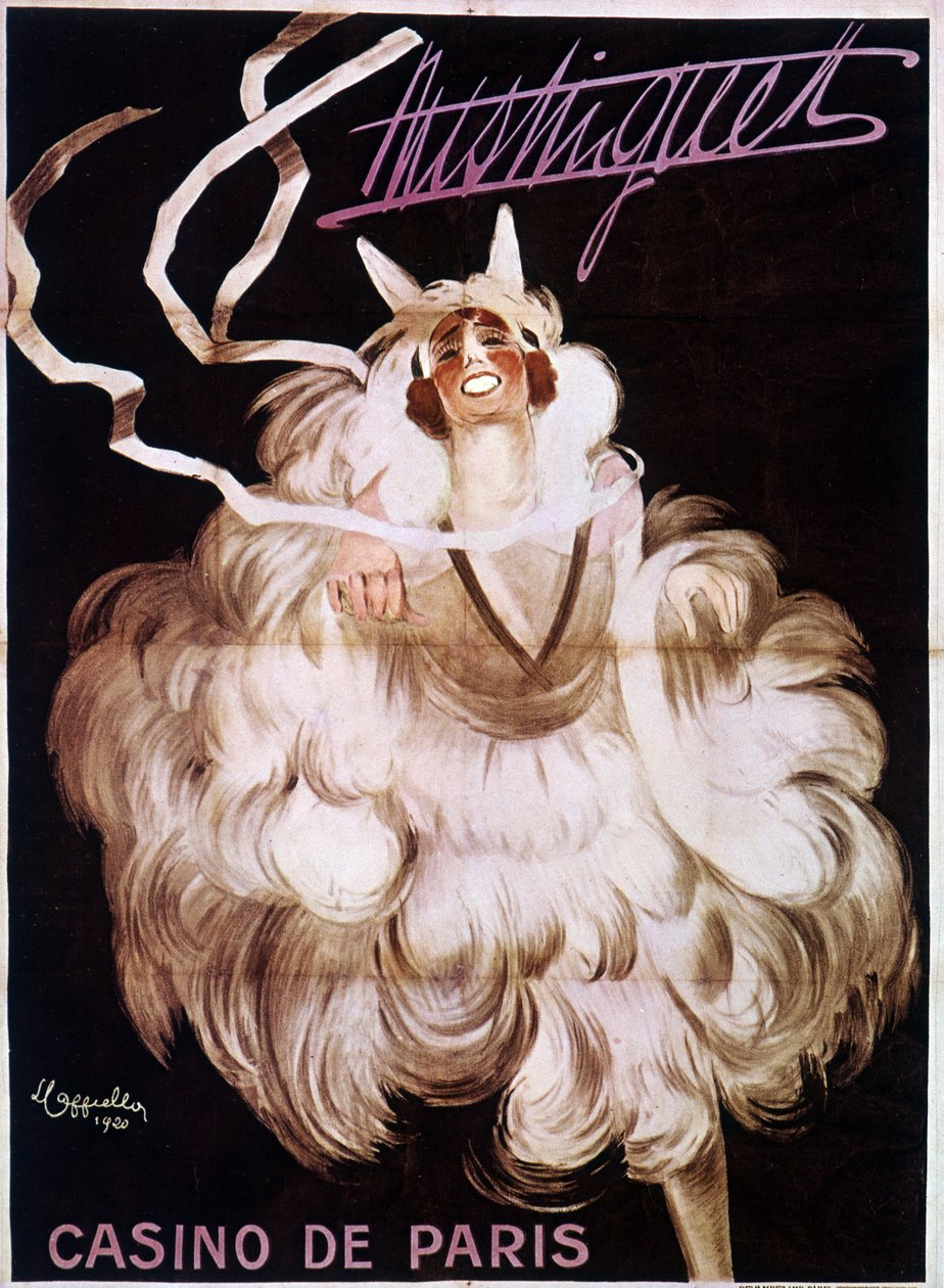 Mistinguett (Mistinguette) no Casino de Paris, cartaz de Leonetto Cappiello (1875-1942) de Leonetto Cappiello