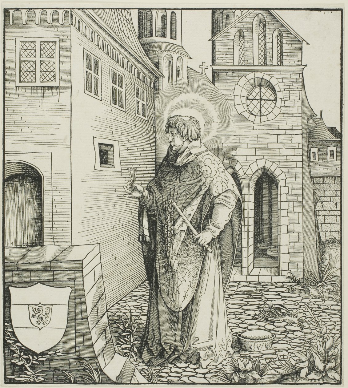 São Ferreolus, de Santos ligados à Casa de Habsburgo de Leonhard Beck