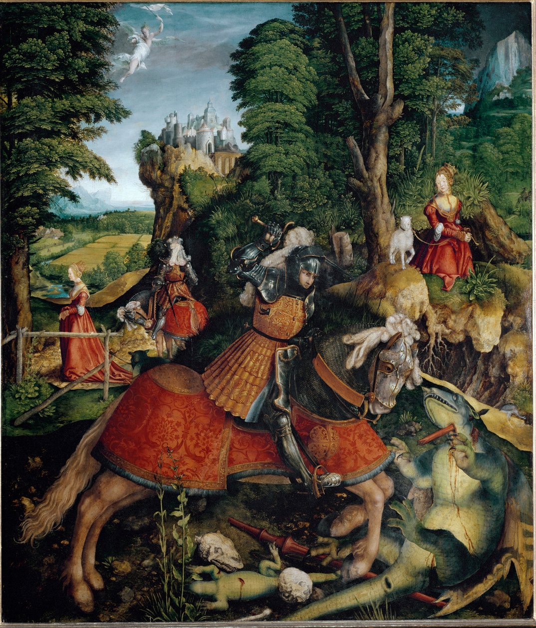 São Jorge a matar o Dragão (Pintura de Leonhard Beck