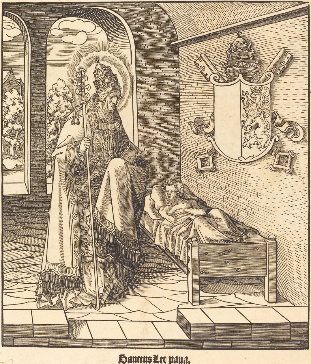 São Leão (Papa Leão IX) de Leonhard Beck