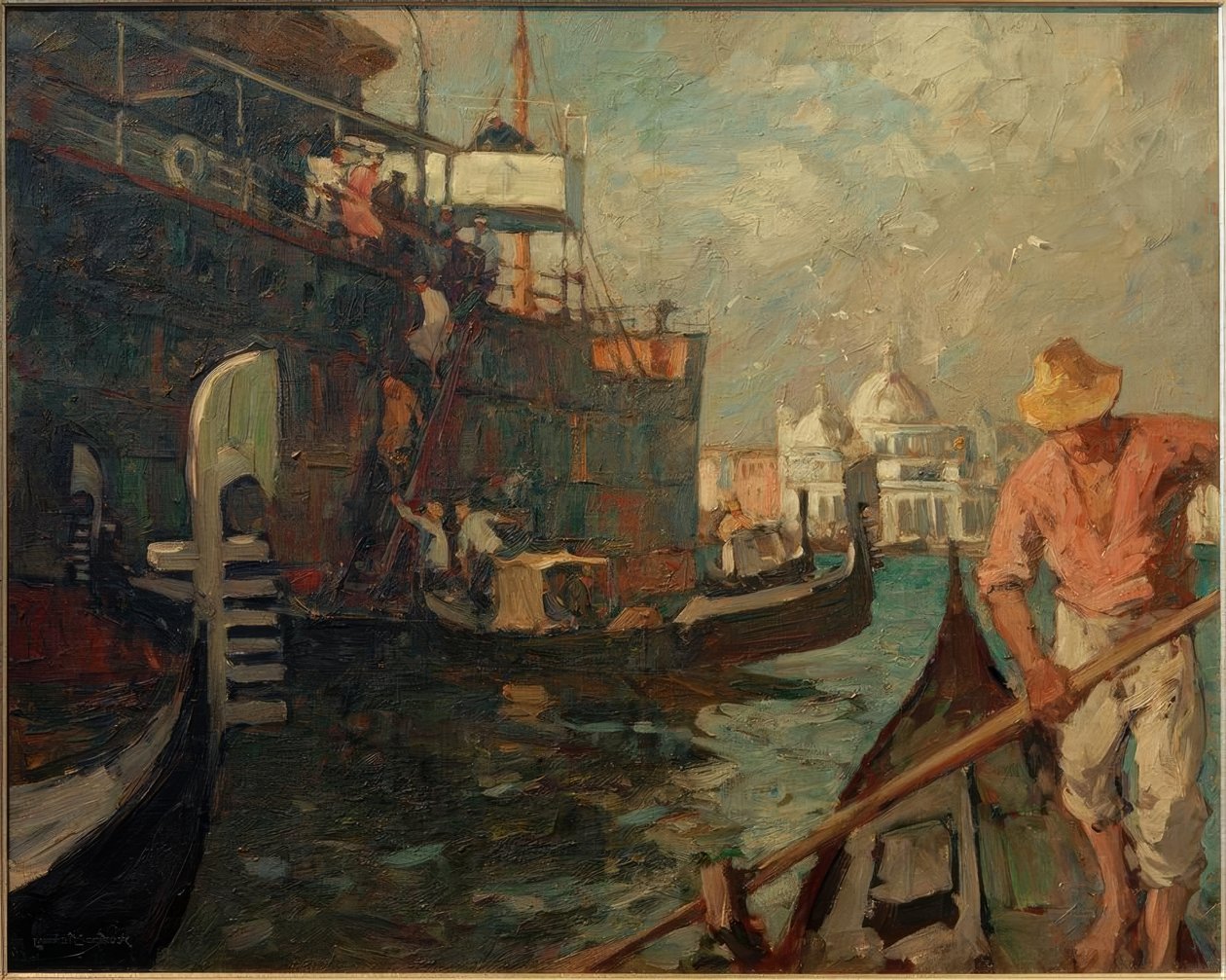 Ausbooten em Veneza de Leonhard Sandrock