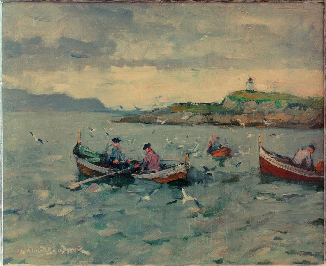 Pescador em Lofoten de Leonhard Sandrock