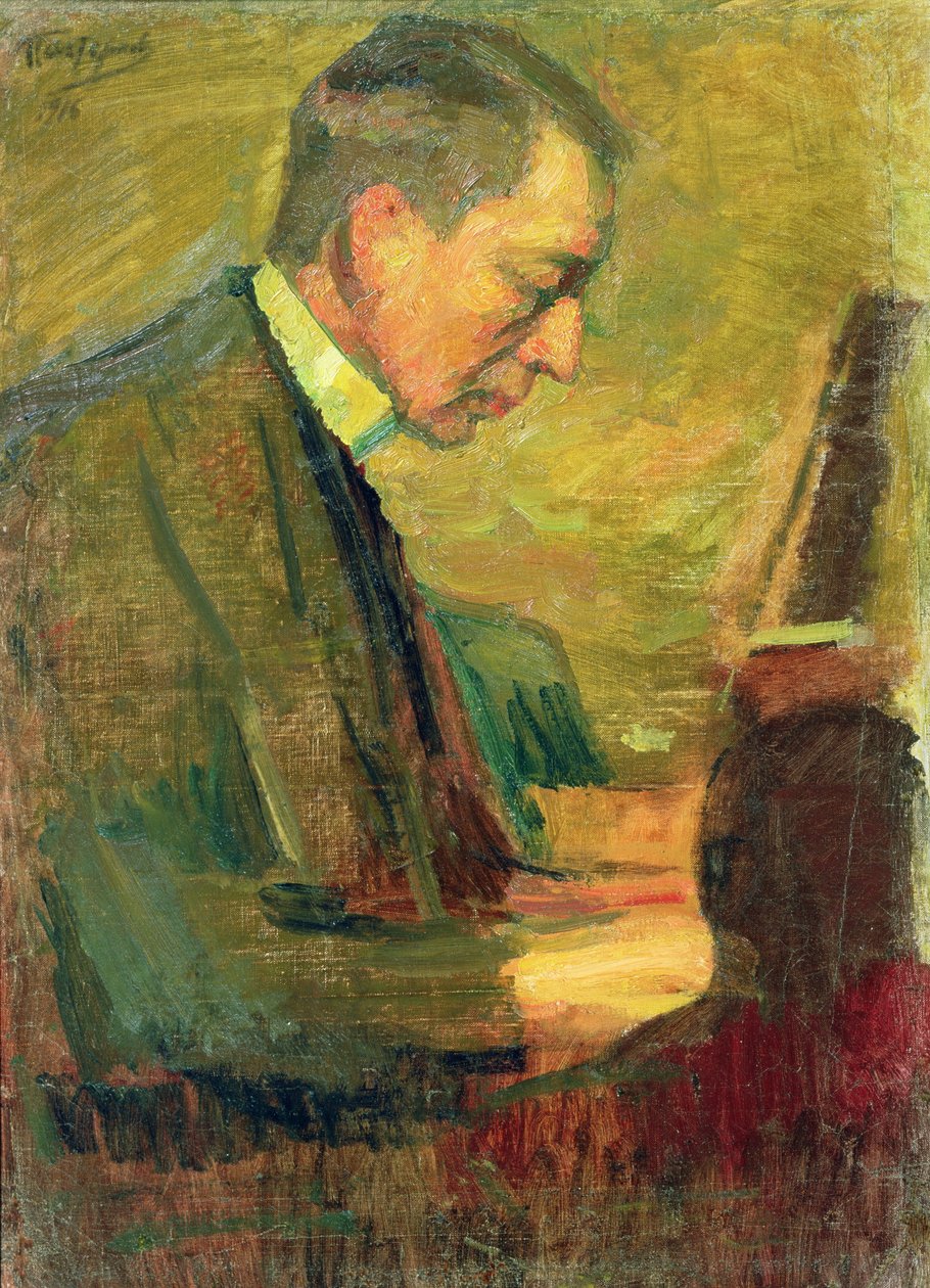 Retrato de Sergei Rakhmaninov, 1916 de Leonid Osipovic Pasternak